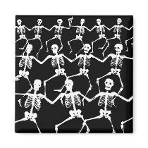 Dancing Skeletons II Magnets