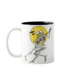 Dancing Skeletons Two-Tone Mug