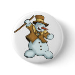 dancing snowman button