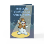 dancing snowman holiday greetingcard