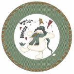 Dancing Snowman Ornament photo sculptures