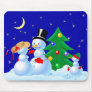 Dancing Snowmen Mouse Pad