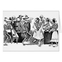 "Dancing the Jarabe in the Other World" Greeting Cards