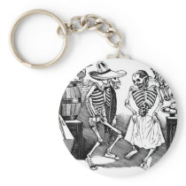 "Dancing the Jarabe in the Other World" Key Chains