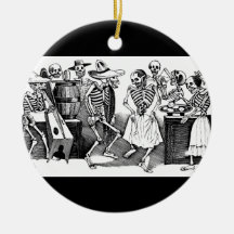 "Dancing the Jarabe in the Other World" Christmas Tree Ornament