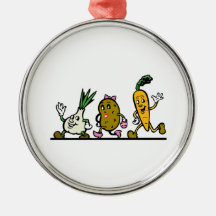 Dancing Vegetables Ornament
