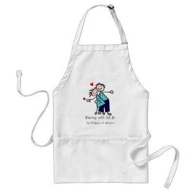 Dancing with N.E.D. Teal Ribbon Aprons by TheGiftMD