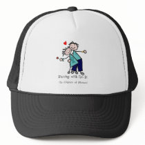 Dancing with N.E.D. Teal Ribbon Hat