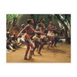 Dancing, Zulu Style - South Africa postcards