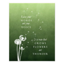 Dandelion Art - Raise your words Photo Art