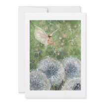 "Dandelion Clocks Fae" Invitation
