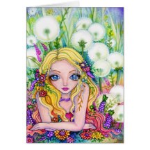 Dandelion Fairy Kingdom - blank card
