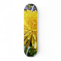 Dandelion Flower In Grass Skate Board Deck