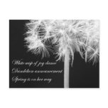 Dandelion Haiku Postcard