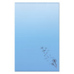 Dandelion on Baby Blue Stationery