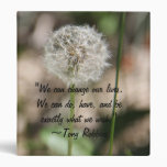 Dandelion Quote Binder