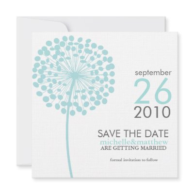 Dandelion Save the Date Announcements by heartlocked