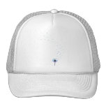Dandelion Seeds Flying in the Wind - Purple Mesh Hat