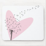Dandelion with Heart Mousepad