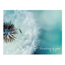 Dandelions heart tarjetas postales