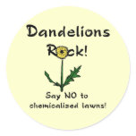 Dandelions Rock T-shirts and Gifts Round Sticker