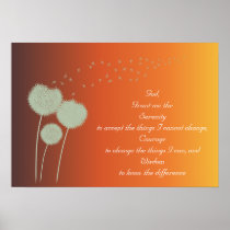 Dandelions Serenity Prayer Customizable