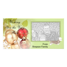 Dandie Dinmont Terrier ~ Green Leaves Design Photo Card