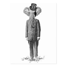 Dandy d'éléphant carte postale