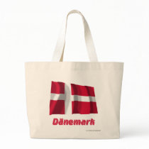 Dänemark Fliegende Flagge mit Namen Bags
