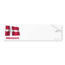 Dänemark Fliegende Flagge mit Namen