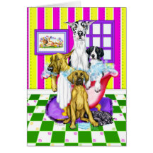 Danes-R-Us Great Dane Tub Full Card - Customized
