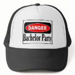 Danger Bachelor Party Hat