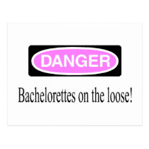 Danger Bachelorettes On The Loose Postcard