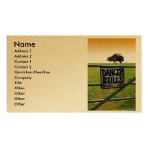 danger_bulls business cards