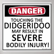 Danger Didgeridoo Print