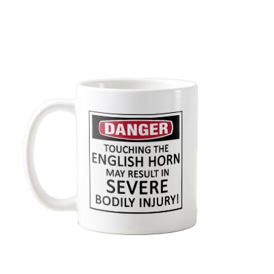 Danger English Horn Mug by Danger_Instrument