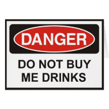 Danger Grußkarte