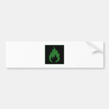 Danger Highly Flammable Warning Sign Chemical Burn Bumper Sticker