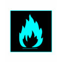 Danger Highly Flammable Warning Sign Chemical Burn t-shirts