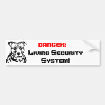 DANGER!, Living Sec... Auto Aufkleber