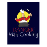 Danger Man Cooking Postcards