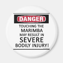 Danger Marimba Fridge Magnets