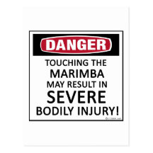Danger Marimba Post Card