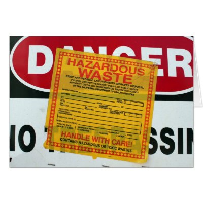 Danger No Tresspassing Hazardous Waste by robgreenleaf