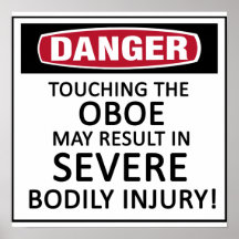 Danger Oboe Poster