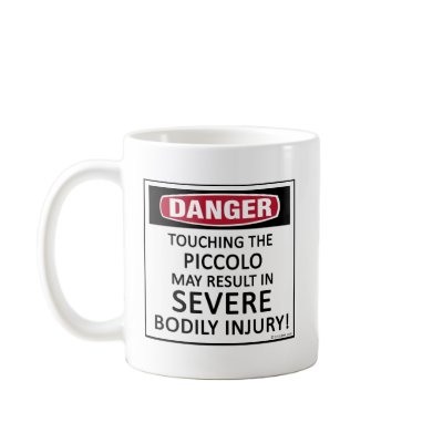 Danger Piccolo Coffee Mug by Danger_Instrument