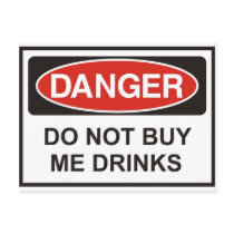 Danger Postkarte