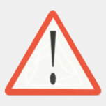 Danger sign Sticker stickers