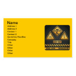 Danger Signs (7) garcya Business Card Templates