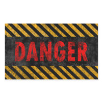 Danger Rectangular Stickers